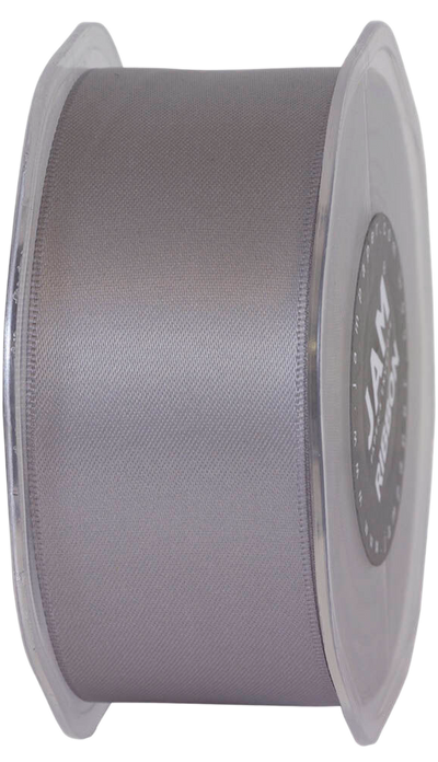 Silver Satin 1 1/2 Inch x 25 Yards Ribbon