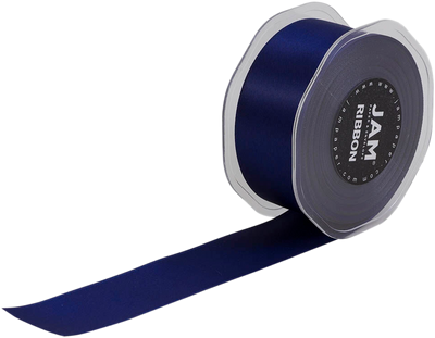 Navy Blue Satin 1 1/2 Inch x 25 Yards Ribbon