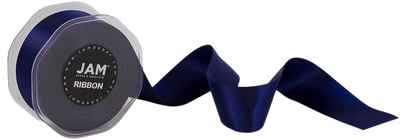 Navy Blue Satin 1 1/2 Inch x 25 Yards Ribbon