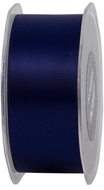 Navy Blue Satin 1 1/2 Inch x 25 Yards Ribbon
