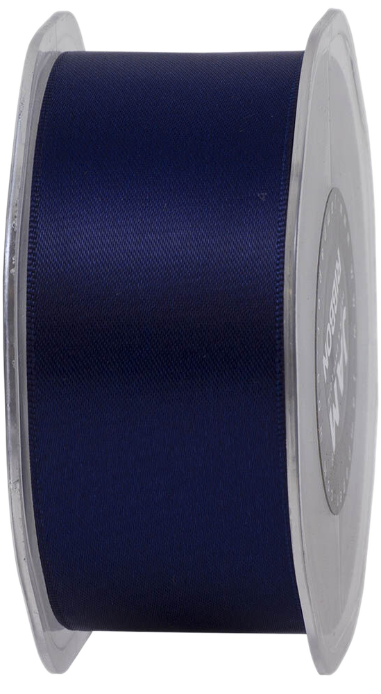Navy Blue Satin 1 1/2 Inch x 25 Yards Ribbon