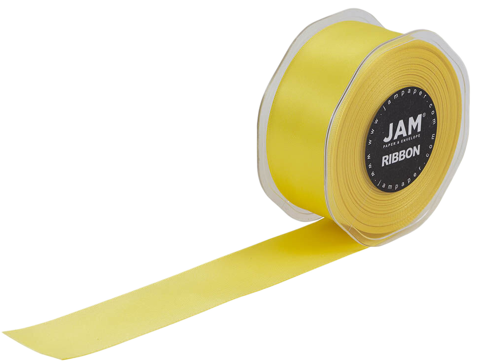 Yellow Satin 1 1/2 Inch x 25 Yards Ribbon
