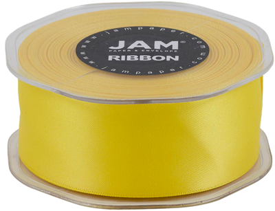 Yellow Satin 1 1/2 Inch x 25 Yards Ribbon