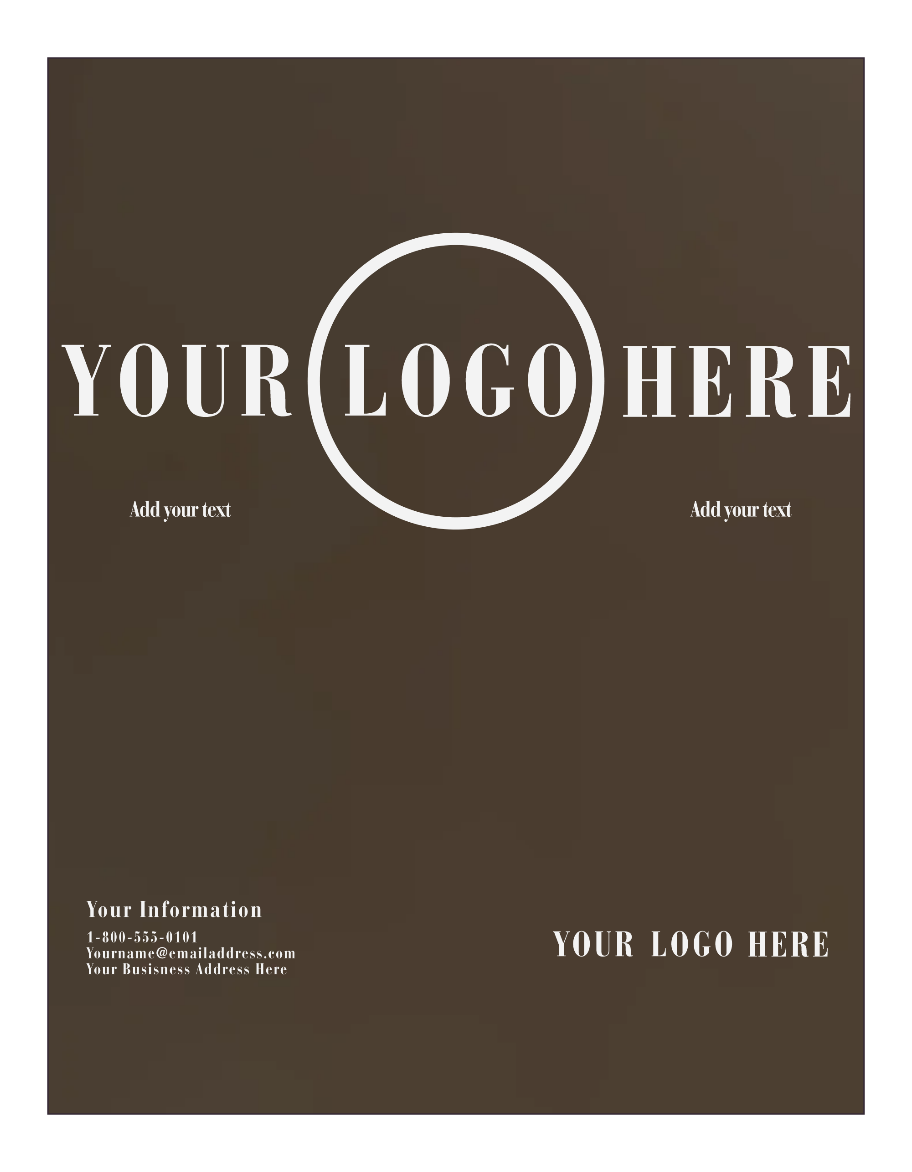 Chocolate Brown 100lb 8 1/2 x 11 Cardstock