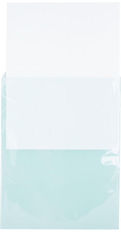 Aqua 1.6mil 8 15/16 x 11 1/4 Cello Envelopes with Peel & Seal