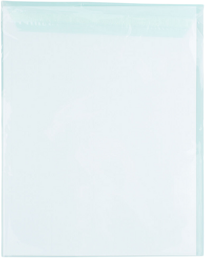 Aqua 1.6mil 8 15/16 x 11 1/4 Cello Envelopes with Peel & Seal