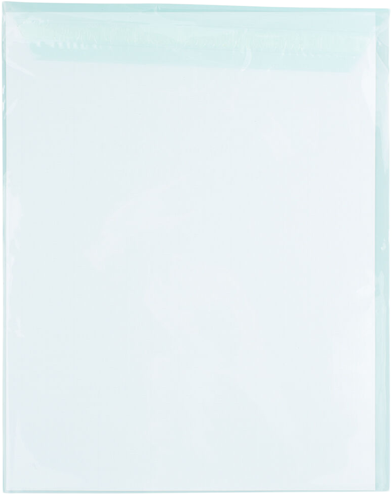 Aqua 1.6mil 8 15/16 x 11 1/4 Cello Envelopes with Peel & Seal
