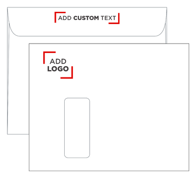 White 28lb 8 3/4 x 11 1/2 Booklet Window Envelopes