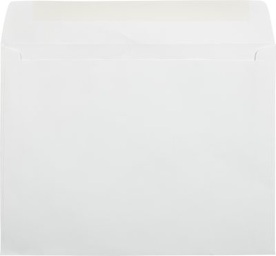 White 28lb 8 3/4 x 11 1/2 Booklet Window Envelopes