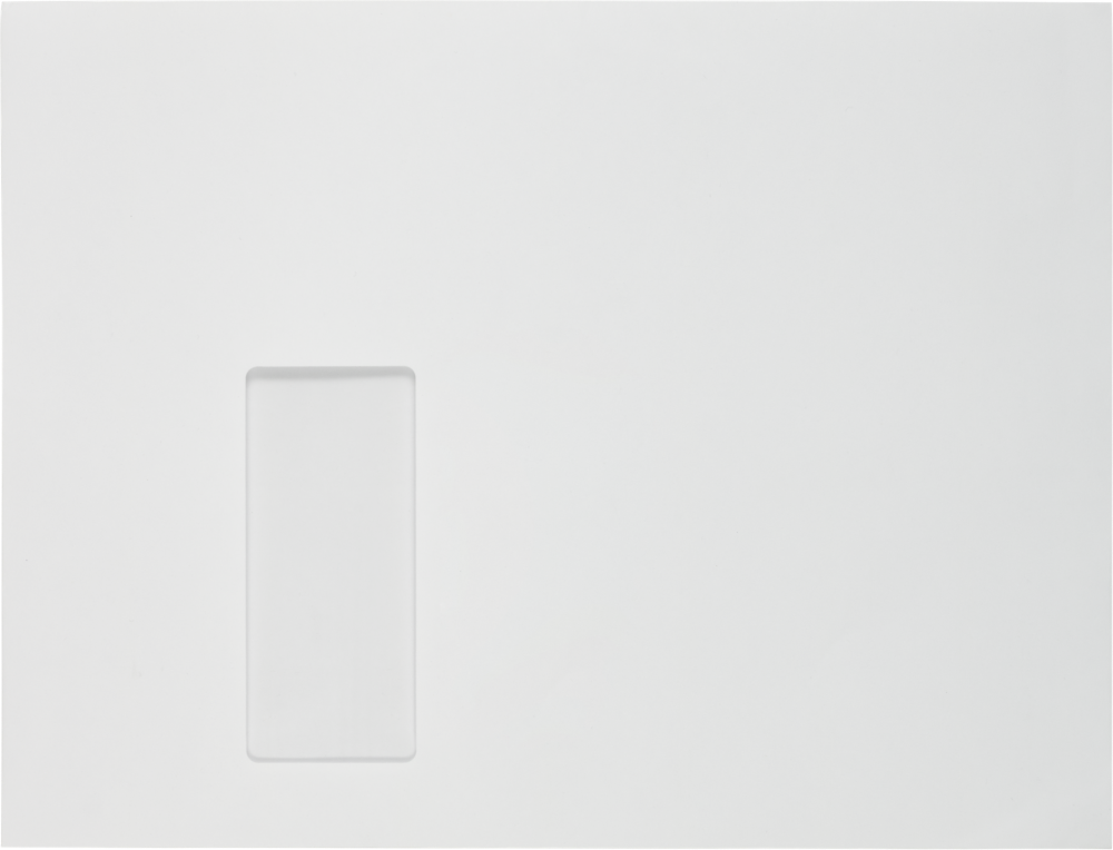 White 28lb 8 3/4 x 11 1/2 Booklet Window Envelopes