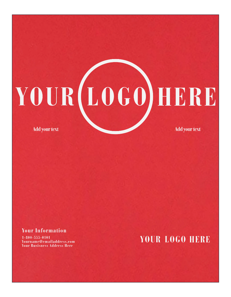 Red 100lb 8 1/2 x 11 Cardstock