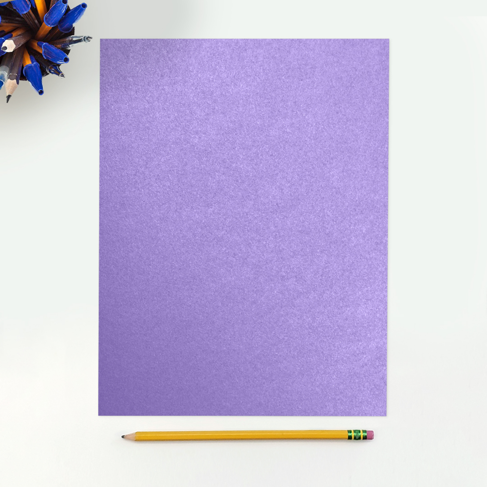 Amethyst Purple Metallic 105lb 8 1/2 x 11 Cardstock