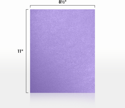 Amethyst Purple Metallic 105lb 8 1/2 x 11 Cardstock