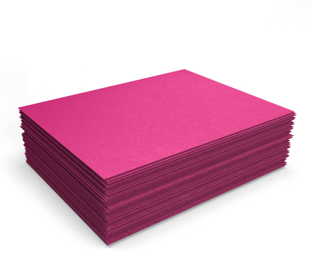 Azalea Fuchsia Metallic 105lb 8 1/2 x 11 Cardstock