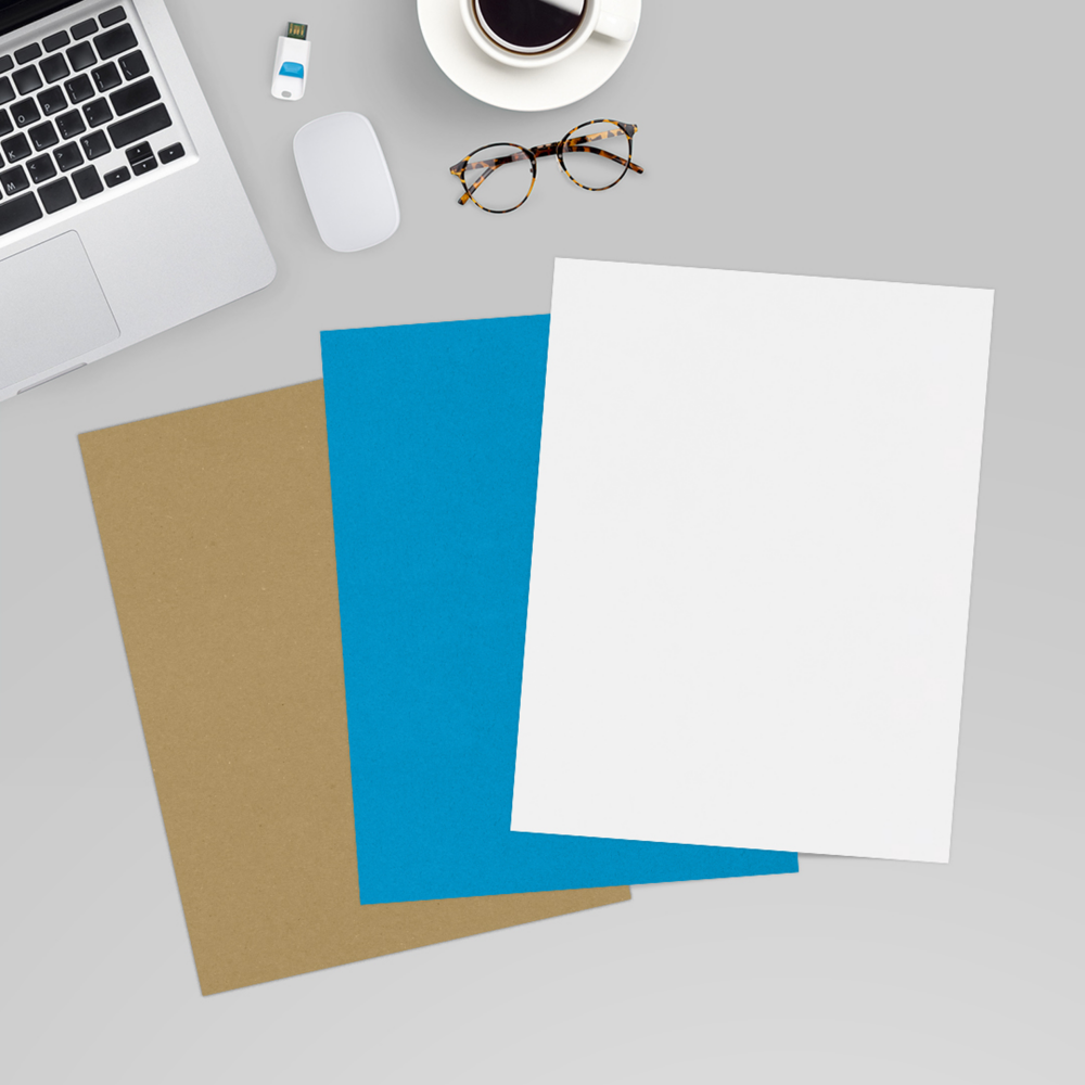 Bright White 100lb 8 1/2 x 11 Cardstock
