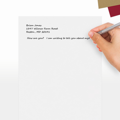 Bright White 100lb 8 1/2 x 11 Cardstock