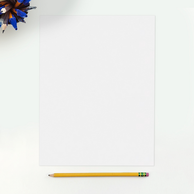 Bright White 100lb 8 1/2 x 11 Cardstock