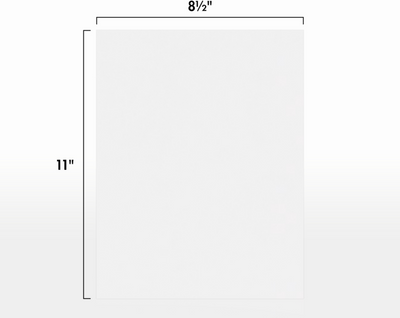 Bright White 100lb 8 1/2 x 11 Cardstock