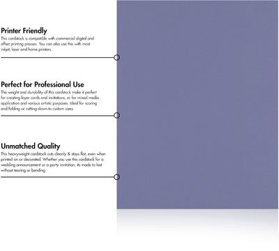 Wisteria Purple 100lb 8 1/2 x 11 Cardstock