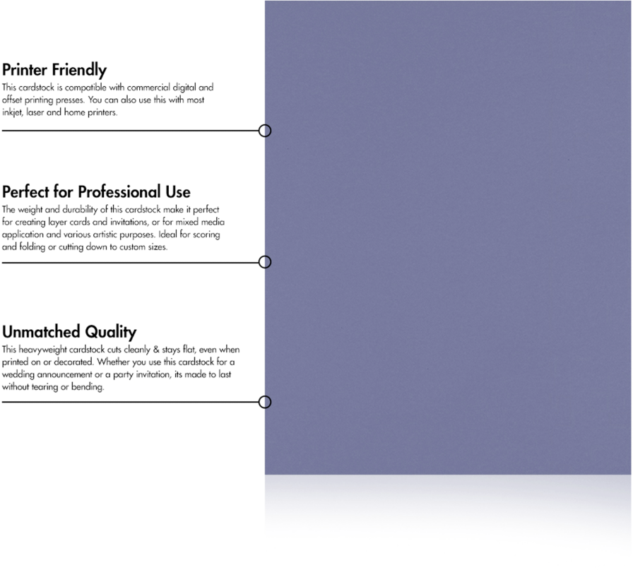 Wisteria Purple 100lb 8 1/2 x 11 Cardstock