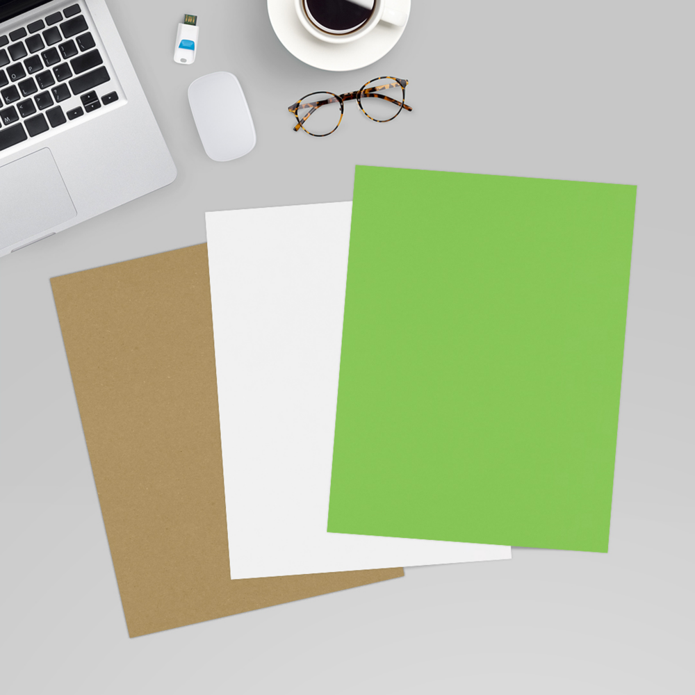 Limelight Green 100lb 8 1/2 x 11 Cardstock