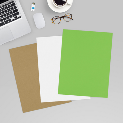 Limelight Green 100lb 8 1/2 x 11 Cardstock