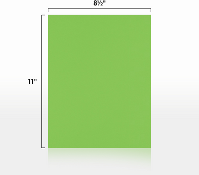 Limelight Green 100lb 8 1/2 x 11 Cardstock