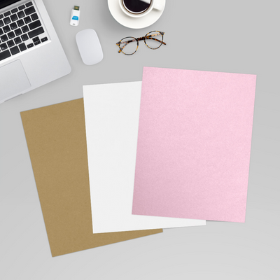 Pink Rose Metallic 105lb 8 1/2 x 11 Cardstock