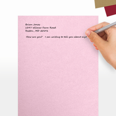 Pink Rose Metallic 105lb 8 1/2 x 11 Cardstock