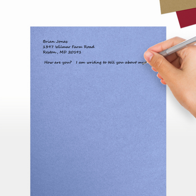 Vista Purple Metallic 105lb 8 1/2 x 11 Cardstock