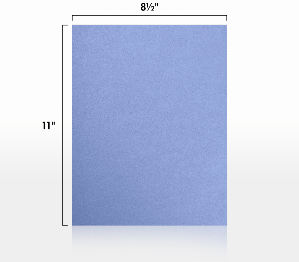 Vista Purple Metallic 105lb 8 1/2 x 11 Cardstock