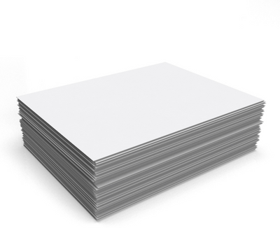 White Recycled 80lb 8 1/2 x 11 Cardstock