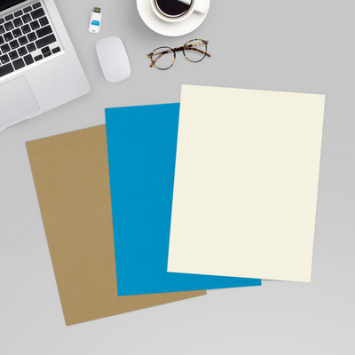 Natural White Recycled 80lb 8 1/2 x 11 Cardstock