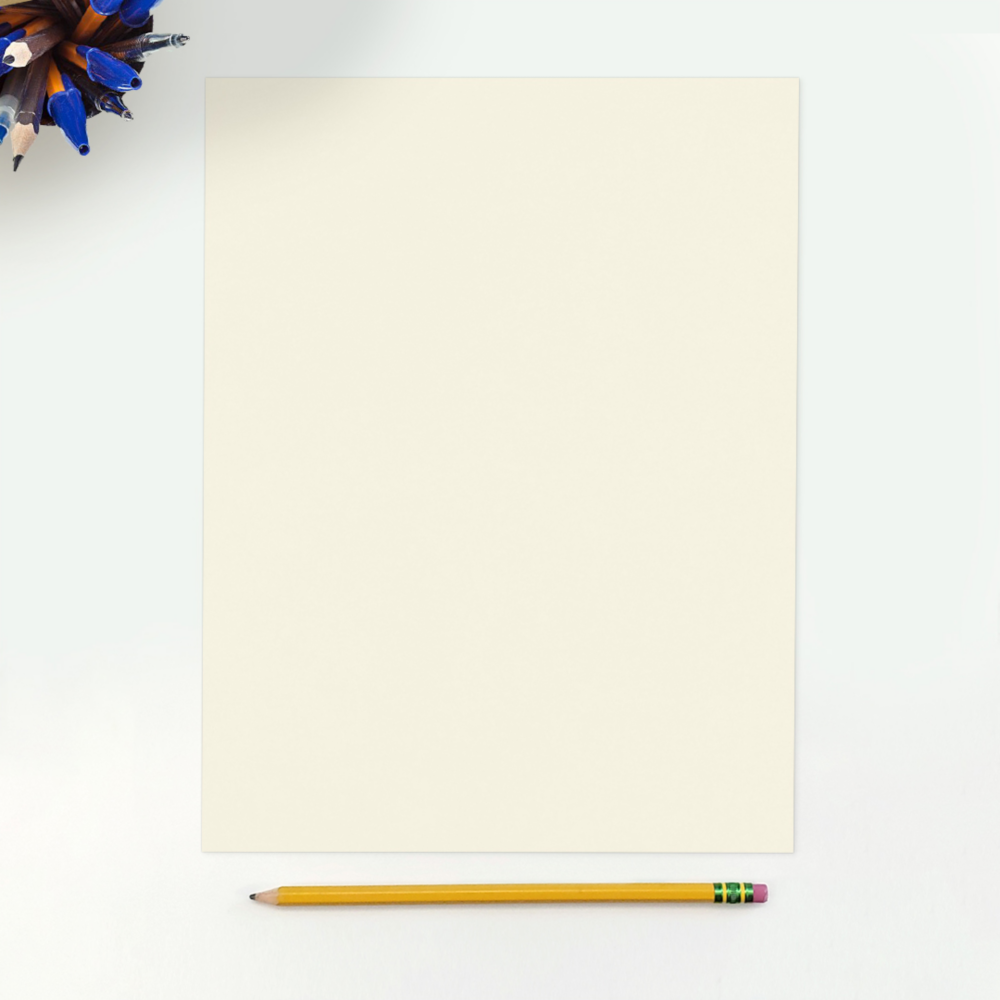 Natural White Recycled 80lb 8 1/2 x 11 Cardstock
