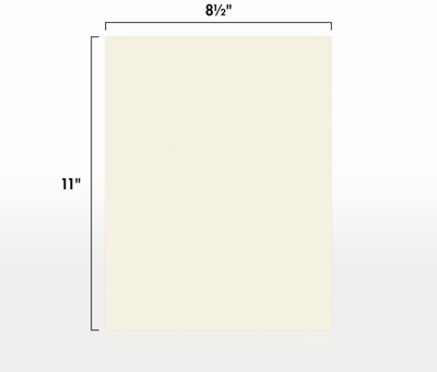 Natural White Recycled 80lb 8 1/2 x 11 Cardstock