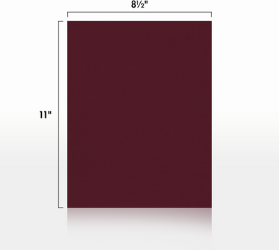 Burgundy Linen 100lb 8 1/2 x 11 Cardstock