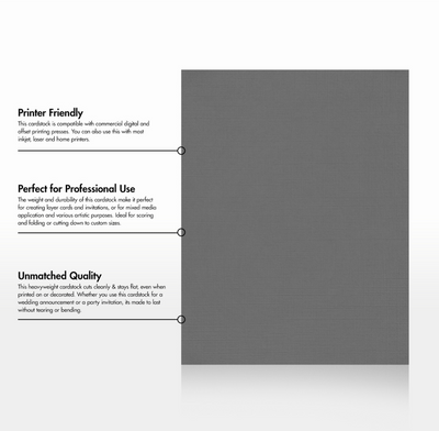 Sterling Gray Linen 100lb 8 1/2 x 11 Cardstock