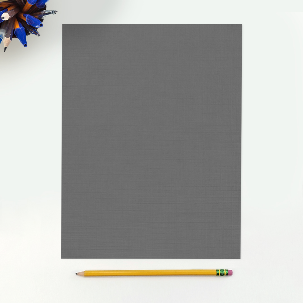 Sterling Gray Linen 100lb 8 1/2 x 11 Cardstock