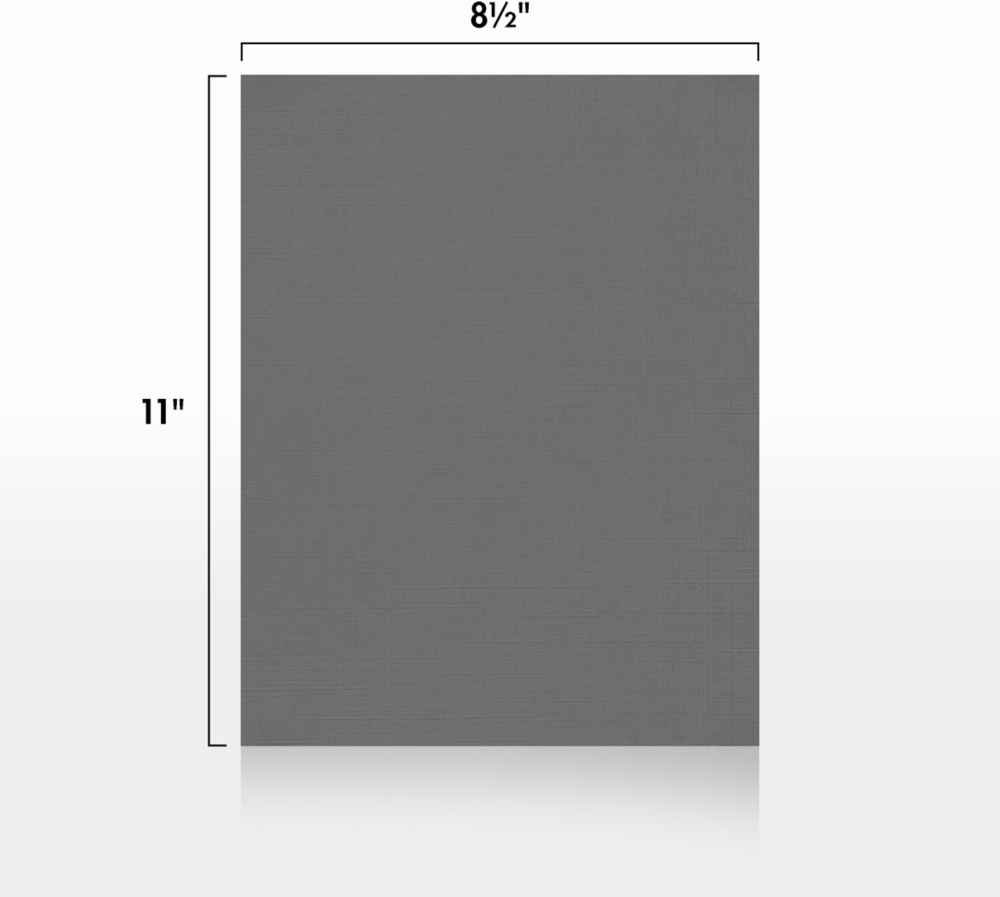 Sterling Gray Linen 100lb 8 1/2 x 11 Cardstock
