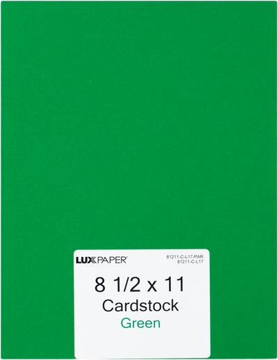 Holiday Green 100lb 8 1/2 x 11 Cardstock