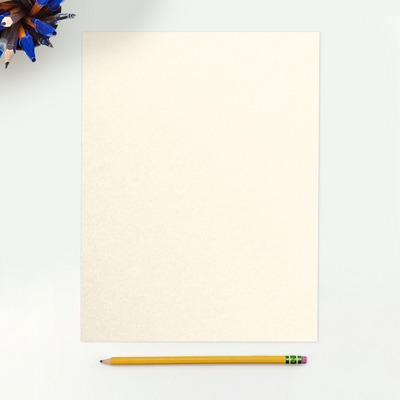 Champagne Ivory Metallic 105lb 8 1/2 x 11 Cardstock