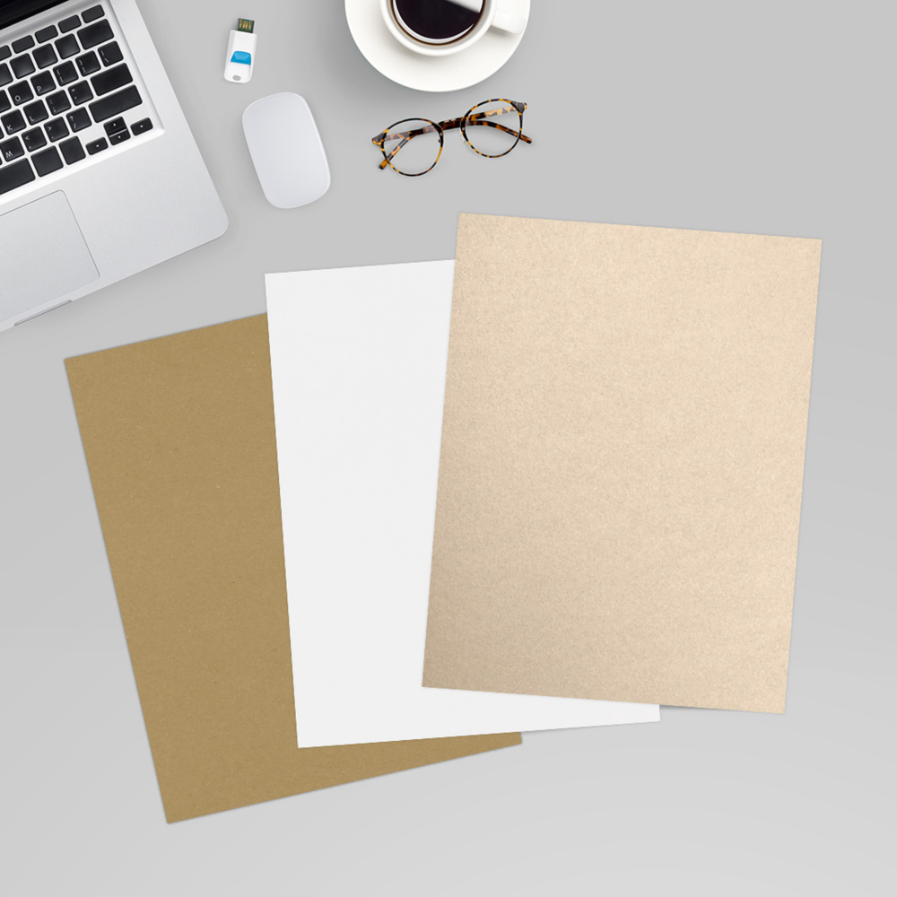 Light Brown Taupe Metallic 105lb 8 1/2 x 11 Cardstock
