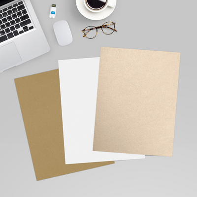 Light Brown Taupe Metallic 105lb 8 1/2 x 11 Cardstock