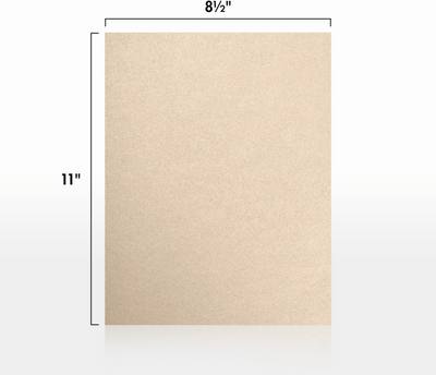Light Brown Taupe Metallic 105lb 8 1/2 x 11 Cardstock
