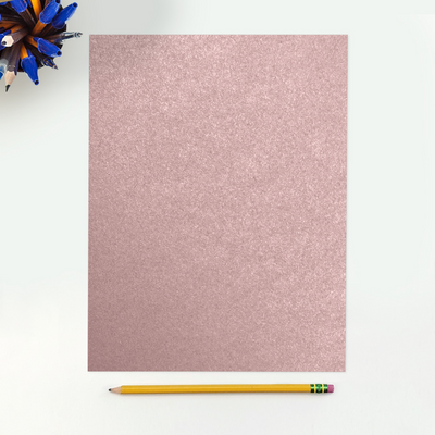 Misty Rose Metallic 105lb 8 1/2 x 11 Cardstock