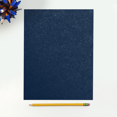 Lapis Navy Blue Metallic 105lb 8 1/2 x 11 Cardstock