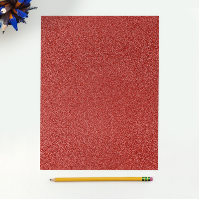 Holiday Red Sparkle 110lb 8 1/2 x 11 Cardstock