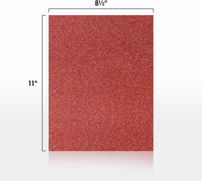 Holiday Red Sparkle 110lb 8 1/2 x 11 Cardstock