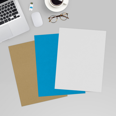 Pastel Gray Cotton 92lb 8 1/2 x 11 Cardstock