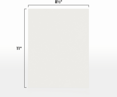 Natural White 100% Cotton 92lb 8 1/2 x 11 Cardstock